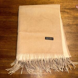 Saferin 70% Cashmere 30% Lambswool Scarf 80”L  X 27.5” W